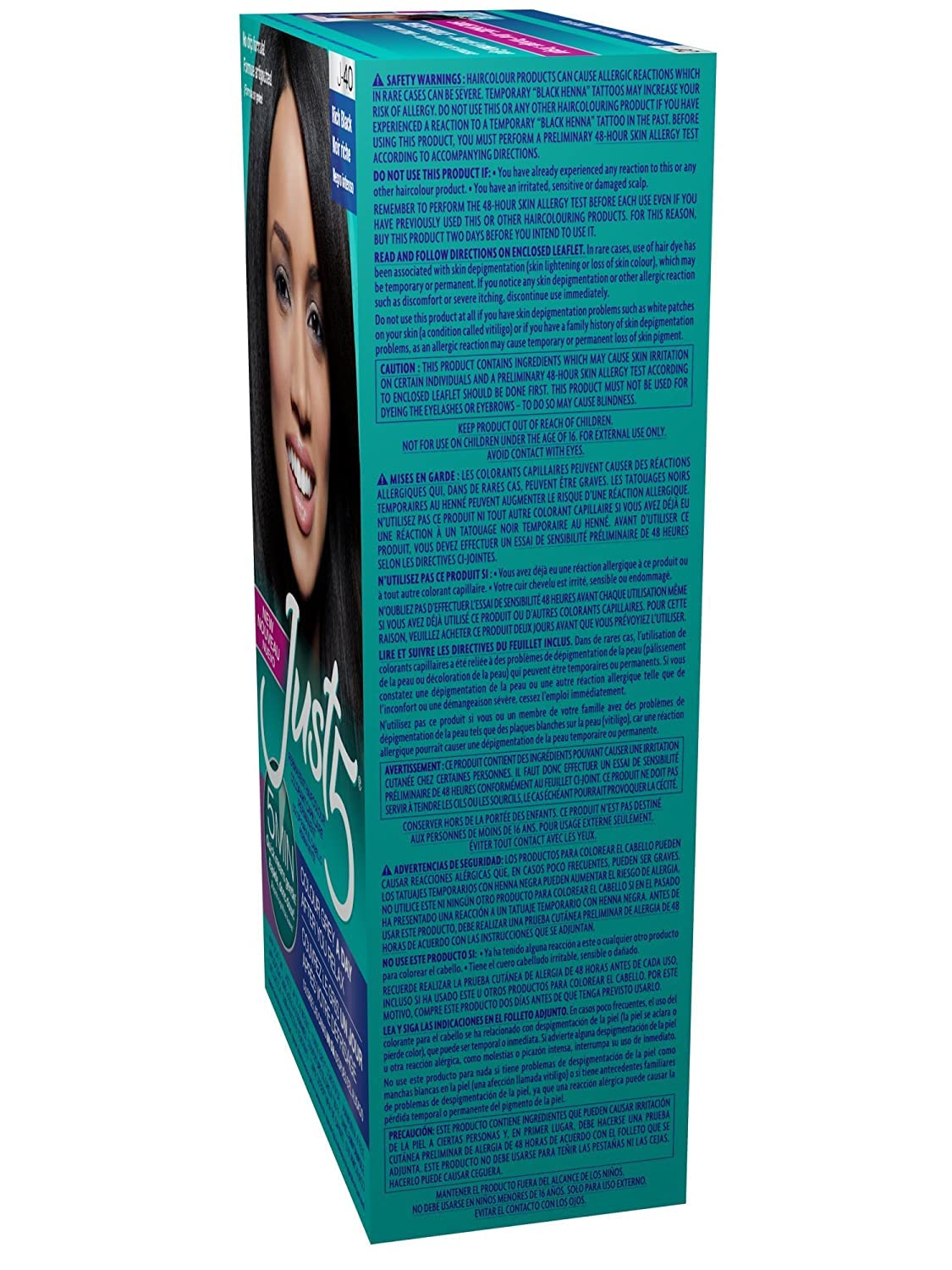 Dark Cyan Just 5 Color Rich Black J-40 (3 Pack)