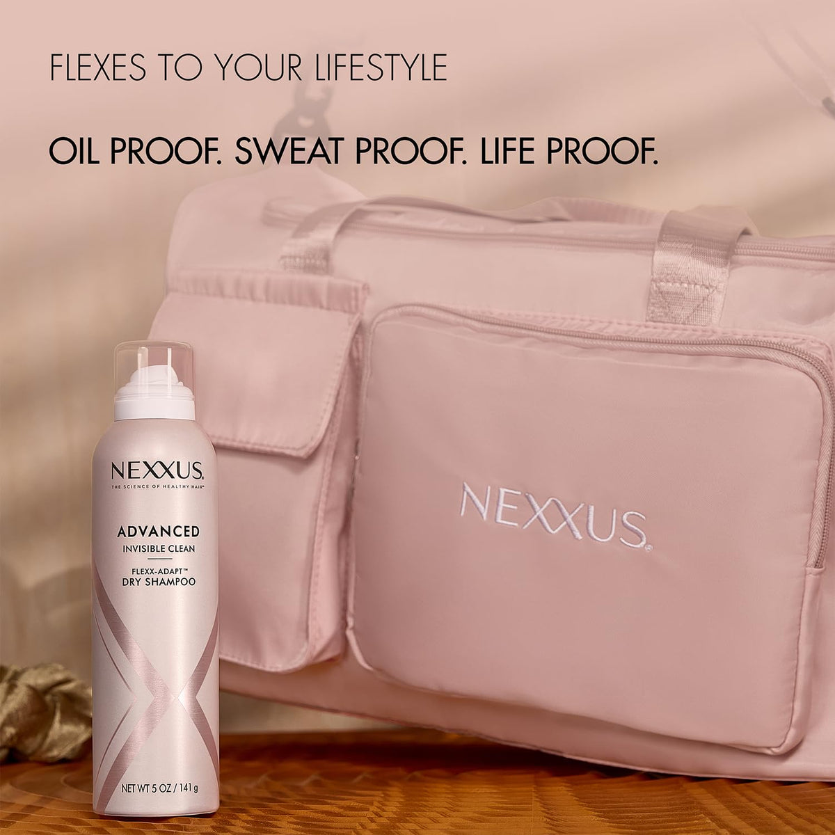 Tan Nexxus Dry Shampoo, Travel-Size, Advanced Invisible Clean – Instant Oil Control for Soft, Shiny Hair Between Washes, Rose & Waterlily Scent, variation