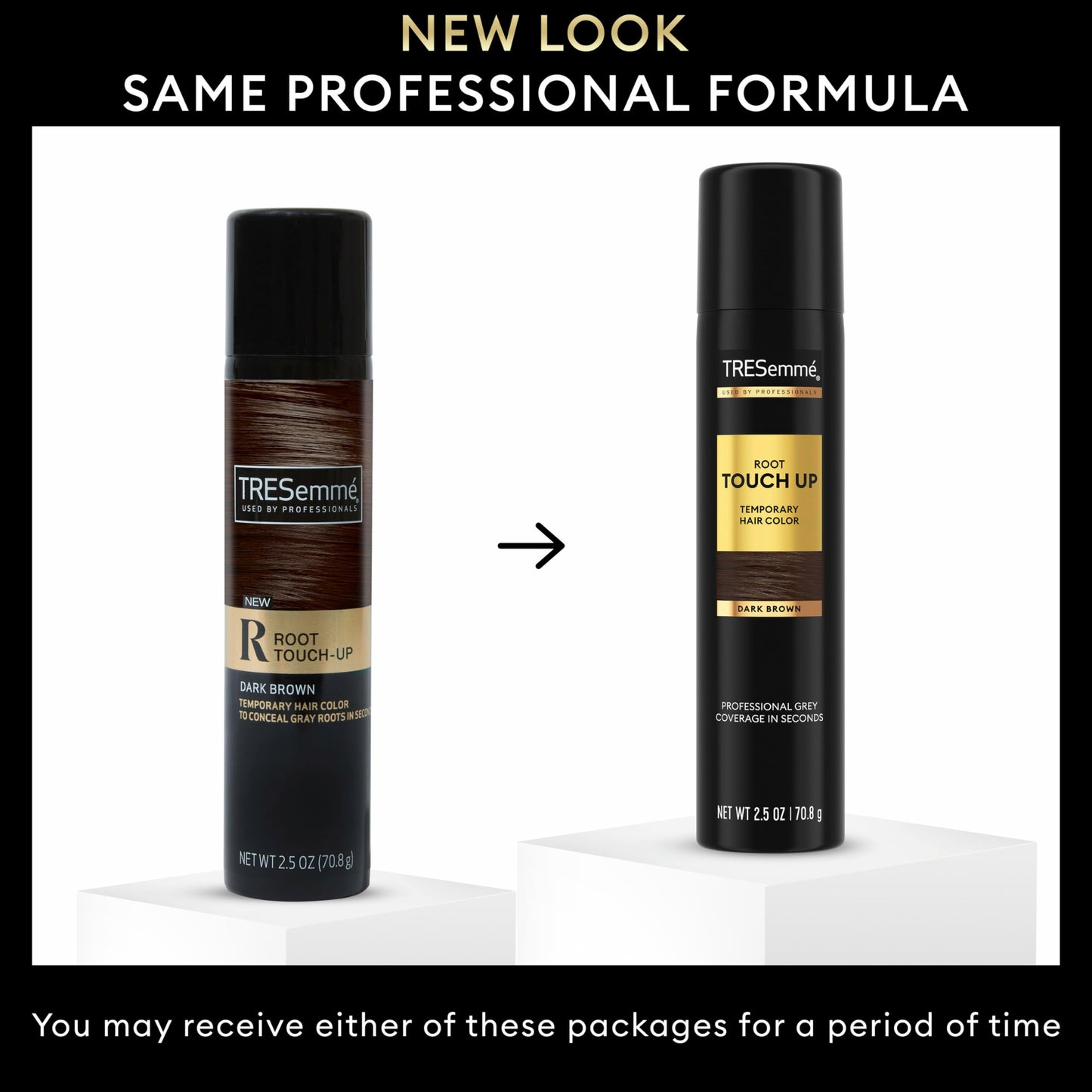 White Smoke TRESemmé Temporary Hair Color Root Touch-Up Dark Brown Ammonia-free, Peroxide-free Root Cover Up Spray 2.5 Fl Oz