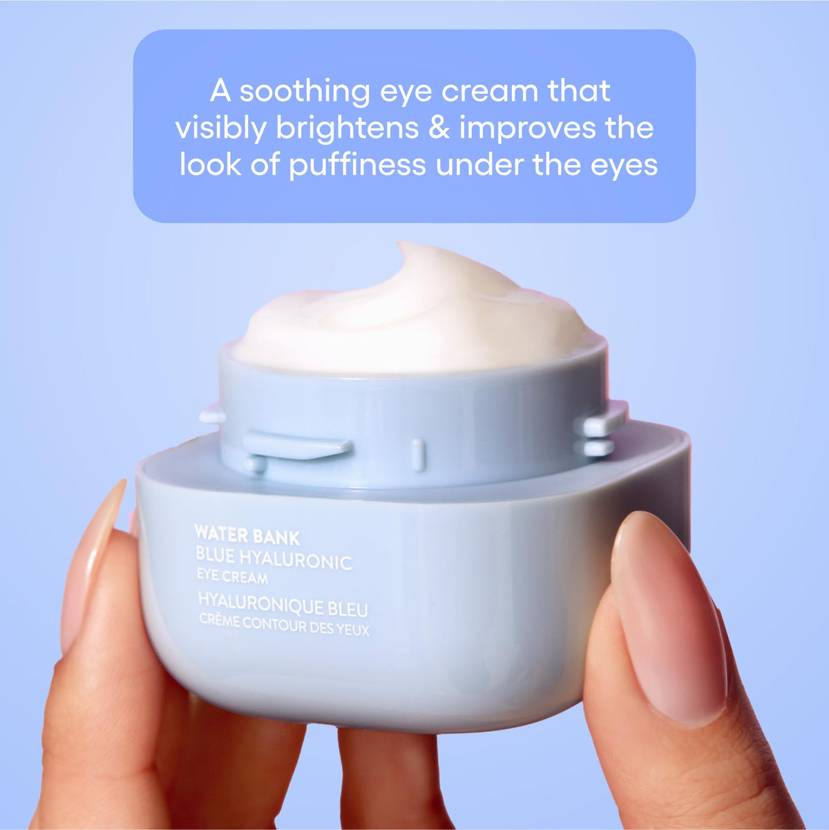 Light Blue LANEIGE Water Bank Blue Hyaluronic Eye Cream