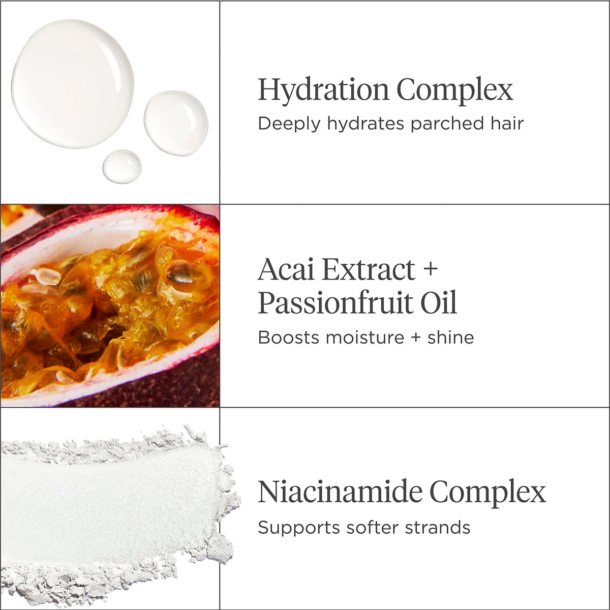 White Smoke Briogeo Superfoods Acai + Passionfruit Lightweight Hydration Hair Mask – Deep Conditioner for Fine Hair, Boosts Shine & Softness, Weightless Moisture, Vegan & Cruelty-Free