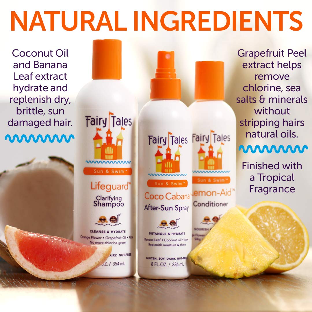 White Smoke Fairy Tales Swimmer Conditioner for Kids - 32 oz | Made with Natural Ingredients in the USA | Replenish and Restore from Chlorine and Salt Damage | No Parabens, Sulfates, or Synthetic Dyes