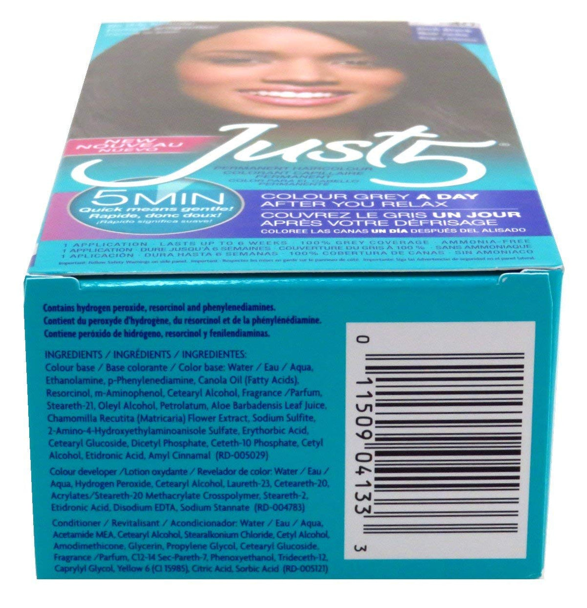 Dark Cyan Just 5 Color Rich Black J-40 (3 Pack)