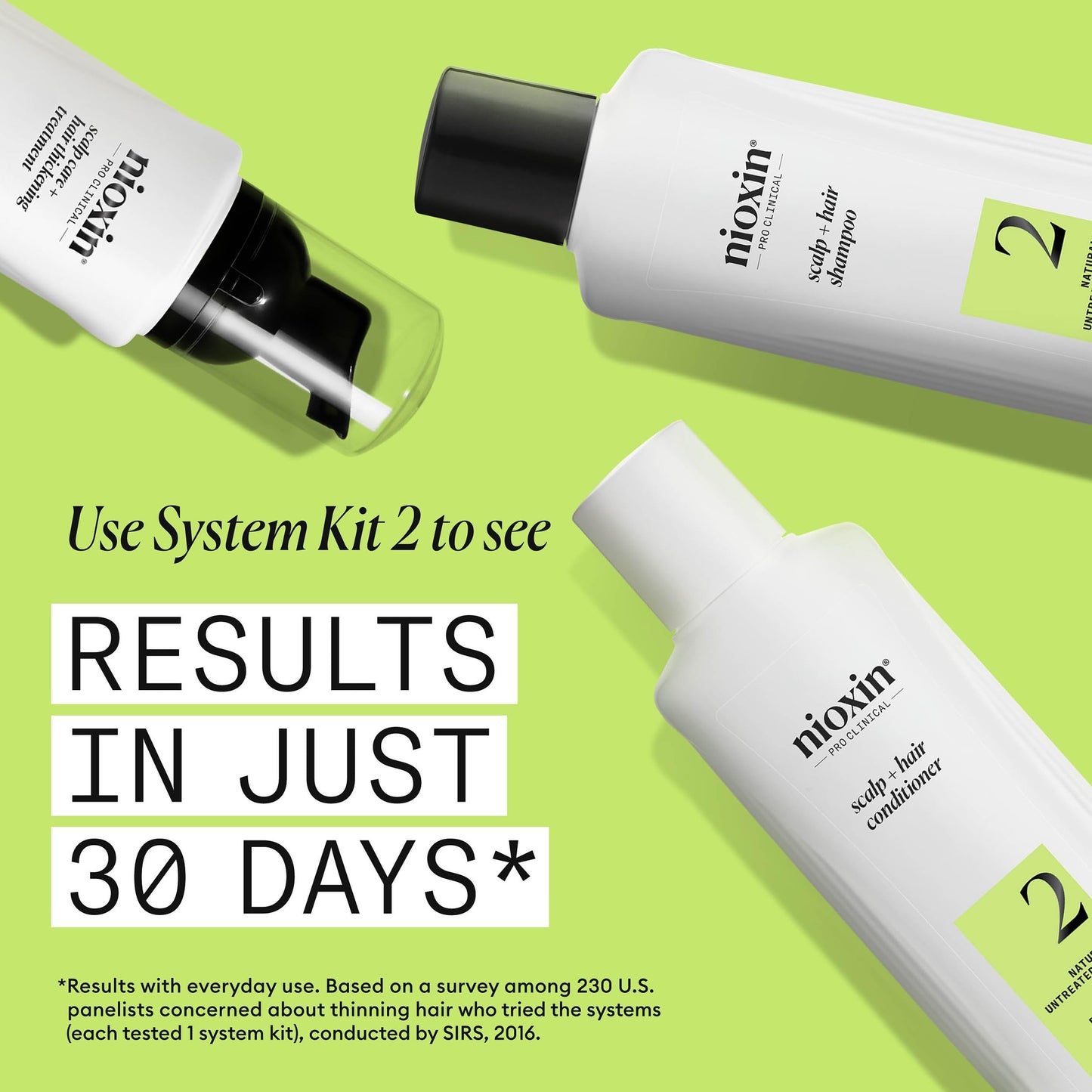 Light Goldenrod NIOXIN Scalp + Hair Thickening System 2 Shampoo| For Natural or Untreated Hair with Progressed Thinning |With Niacinamide and Biotin |10.1 Fl oz.