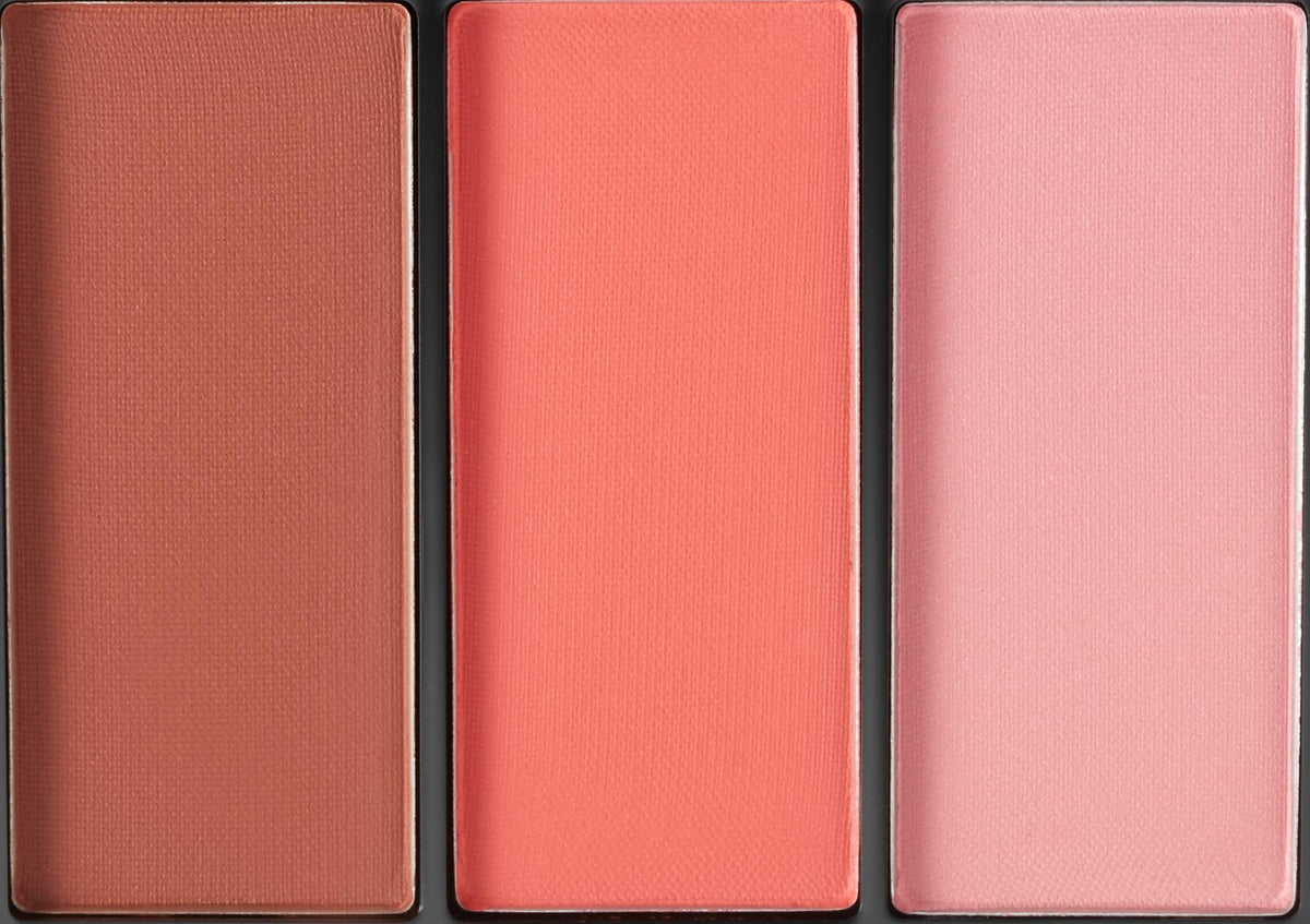Light Pink Anastasia Beverly Hills Blush Trio - Essential High-Pigment Blush Compact, Seamlessly Blendable Powder Formula for Sculpting and Brightening Cheeks