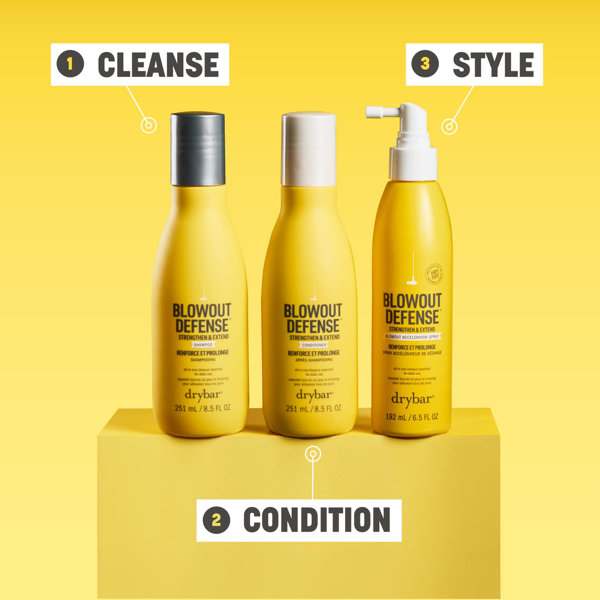 Light Goldenrod Drybar Blowout Defense Strengthen & Extend Conditioner, 3 oz