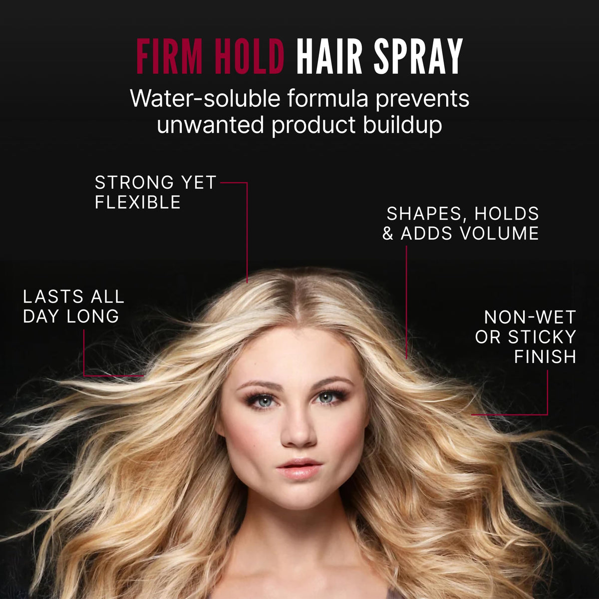 Black Scruples Hair Spray for Women & Men, Volumizing Hairspray, 10.6 oz, 1 Pack