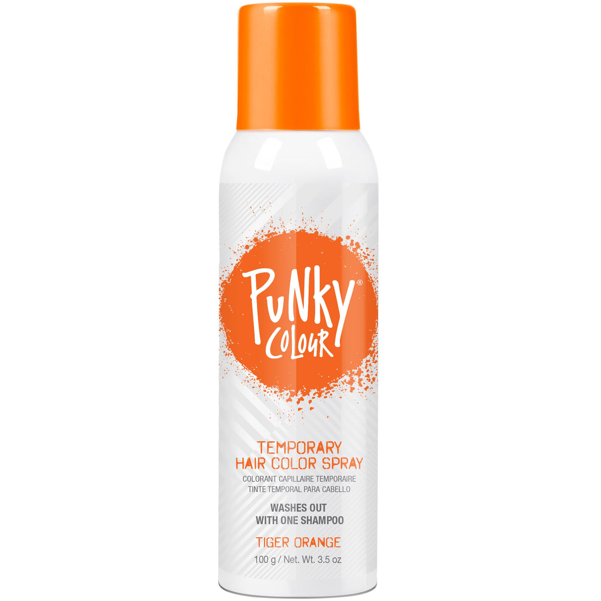 Lavender Punky Temporary Hair Color Spray Washes Out Tiger Orange, 3.5 oz, 1 Pack