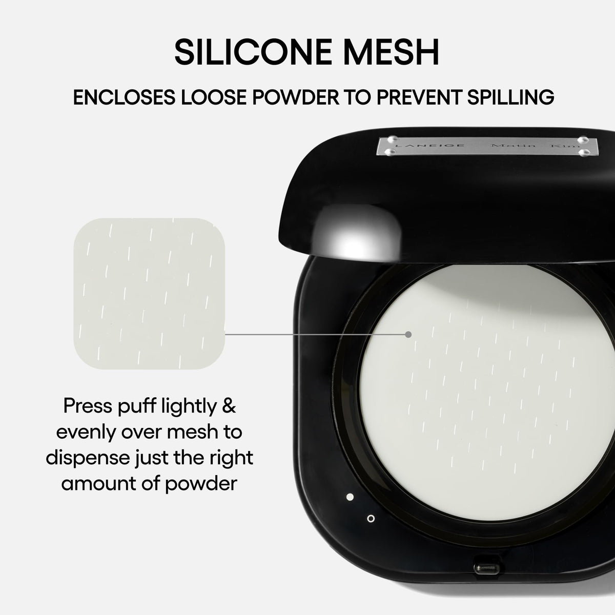White Smoke LANEIGE Matin Kim x Neo Blurring Powder: Korean Oil-Control Compact