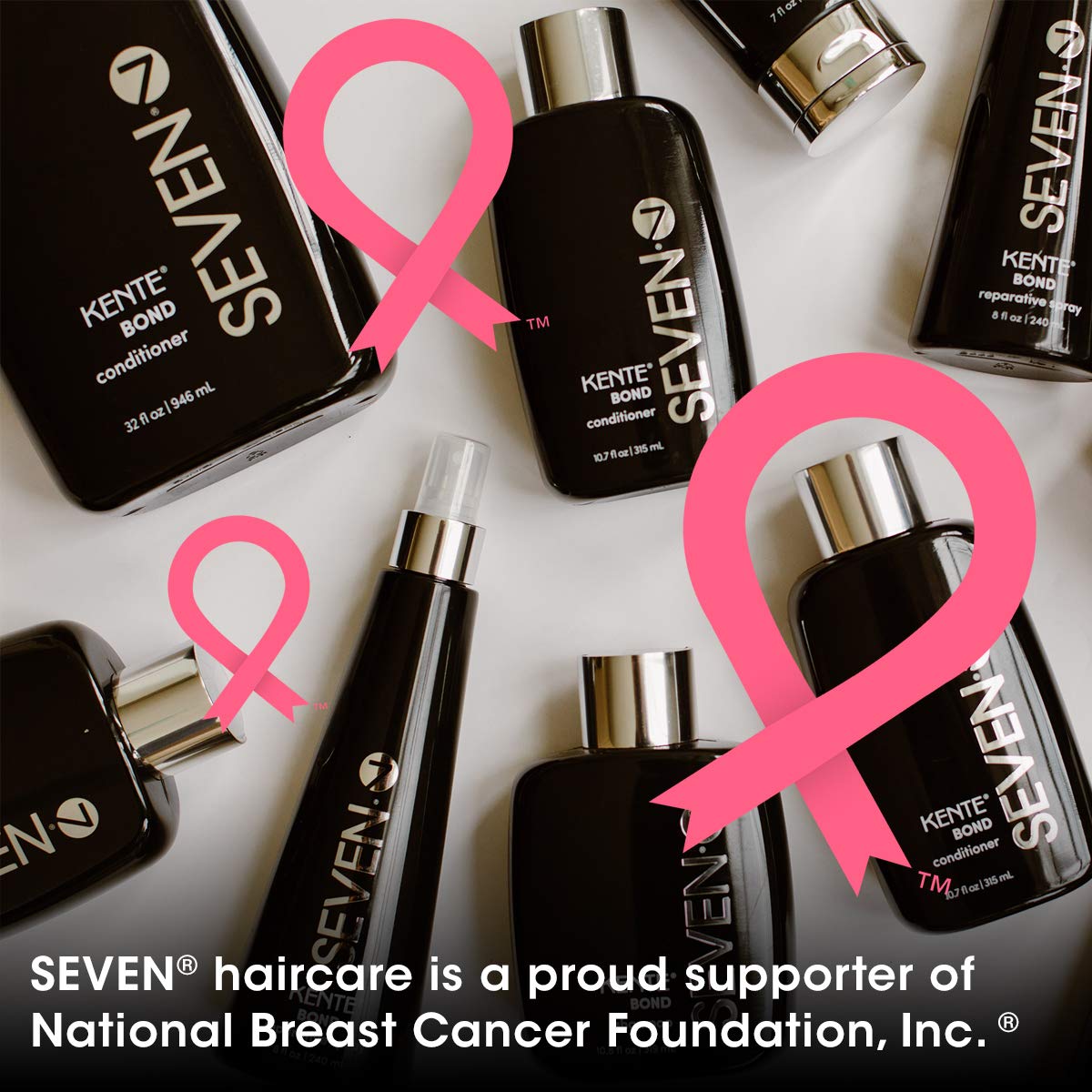 Black SEVEN Haircare KENTE BOND Conditioner for Split Ends + Damaged Hair, Sulfate Free, Cruelty Free with Amino Acid Complex, Guar Gum & Pro Vitamin B5 for Men & Women, Made in USA, 10 oz