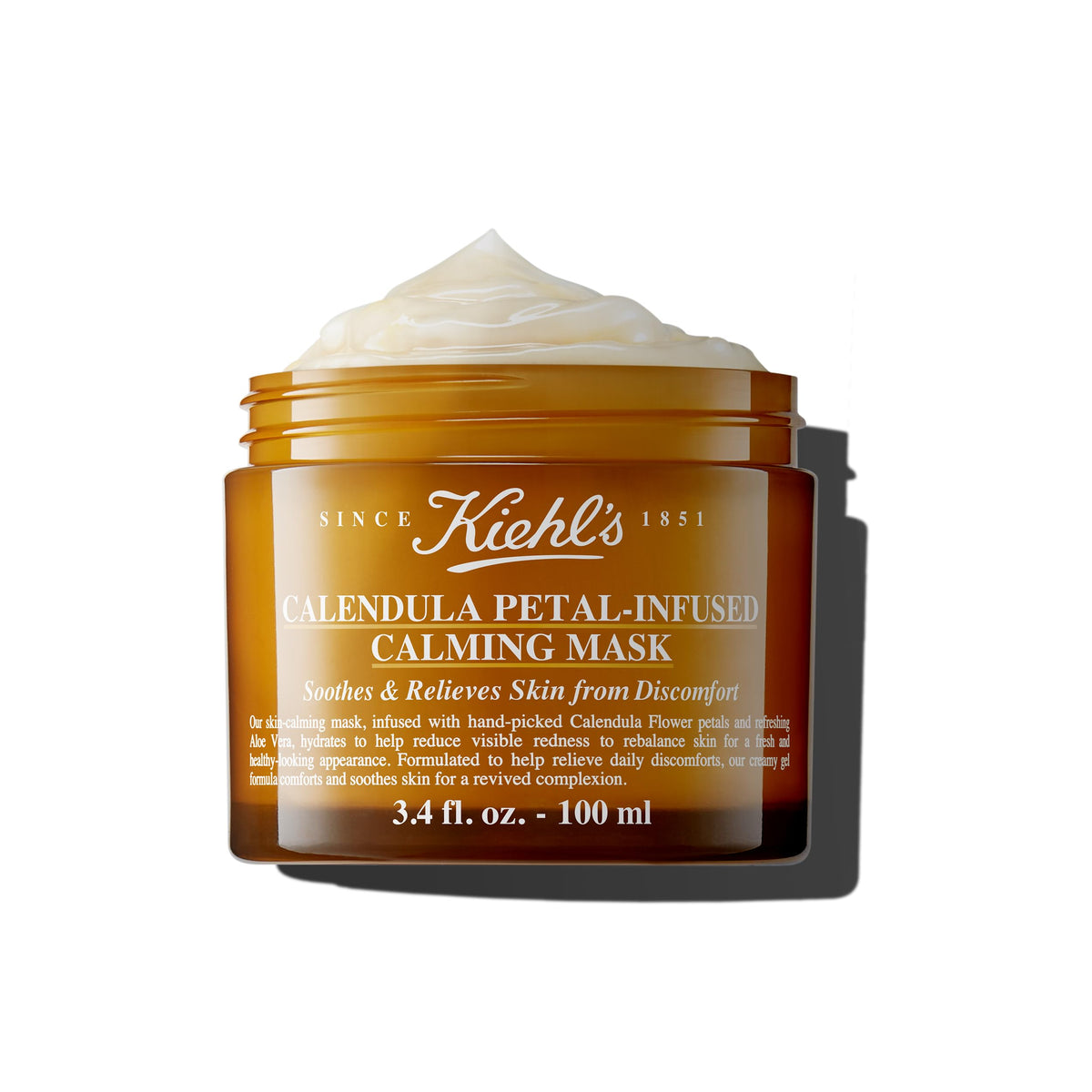 White Smoke Kiehl's - Calendula Petal Infused Calming Mask - 3.4 fl oz