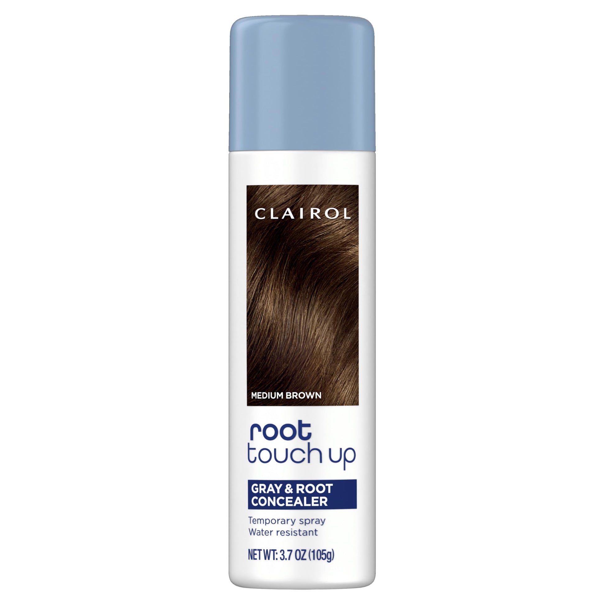 White Smoke Clairol Root Touch-Up Temporary Hair Coloring Spray, Medium Brown Hair Color | Instant Natural-Looking Gray Root Coverage | Ammonia Free | Lightweight Formula | Pack of 1