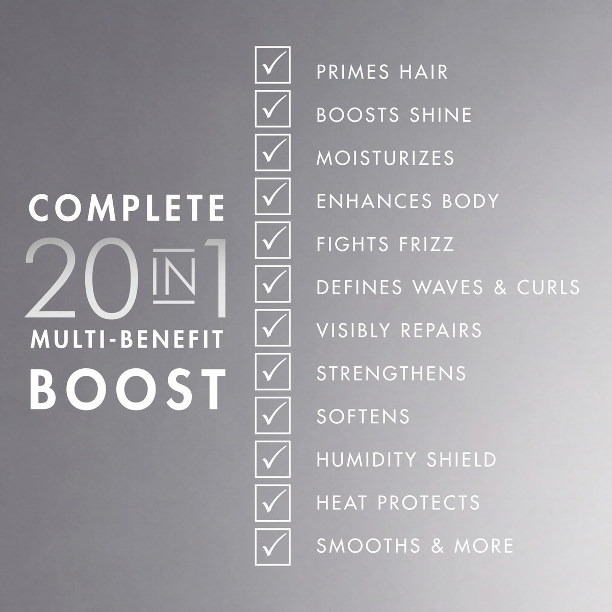 Dark Gray Nexxus Humectress Leave-In Conditioner Spray 20-in-1 Perfector for Dry Hair With Biotin & Hyaluronic Acid 9 oz