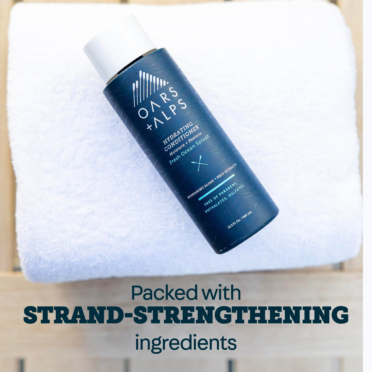 White Smoke Oars + Alps Hydrating Conditioner for Men, Nourishing Formula with Clean Ingredients, Moisturizes & Softens Hair, 1 Pack, 13.5 Fl Oz