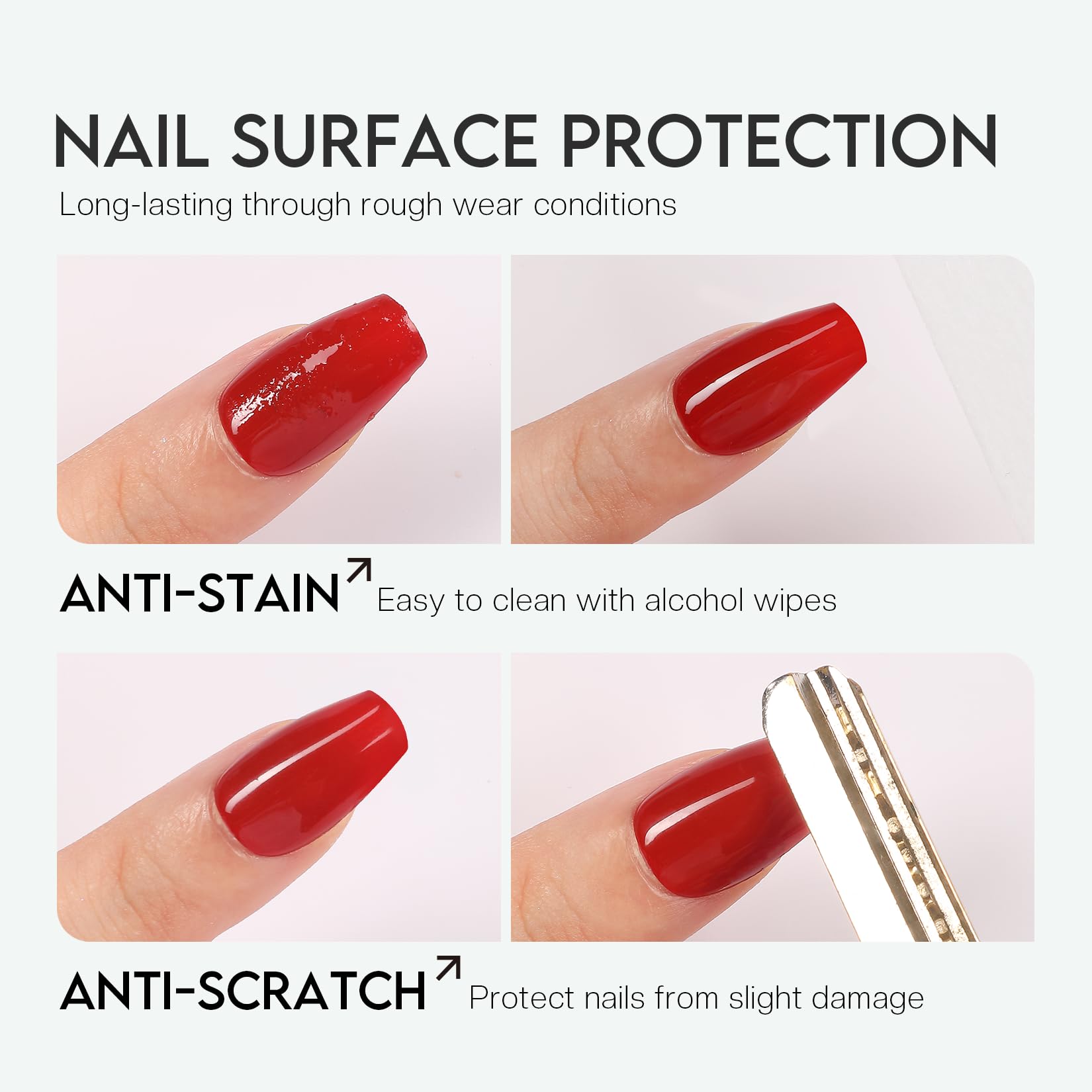 White Smoke Glamonade Top Coat Nail Polish Clear: Quick Dry Nail Polish No Chip High Shine Long Lasting Glossy Fast Air Dry Top Coat for Nail Art Manicure Salon Quality