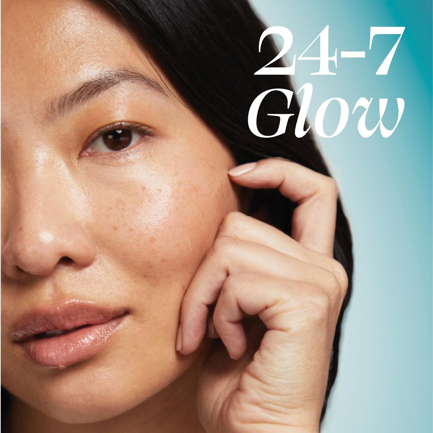 Light Blue TULA Skin Care 24-7 Hydrating Day & Night Cream - Anti-Aging Moisturizer for Face, Contains Watermelon & Blueberry Extract, 1.5 oz.