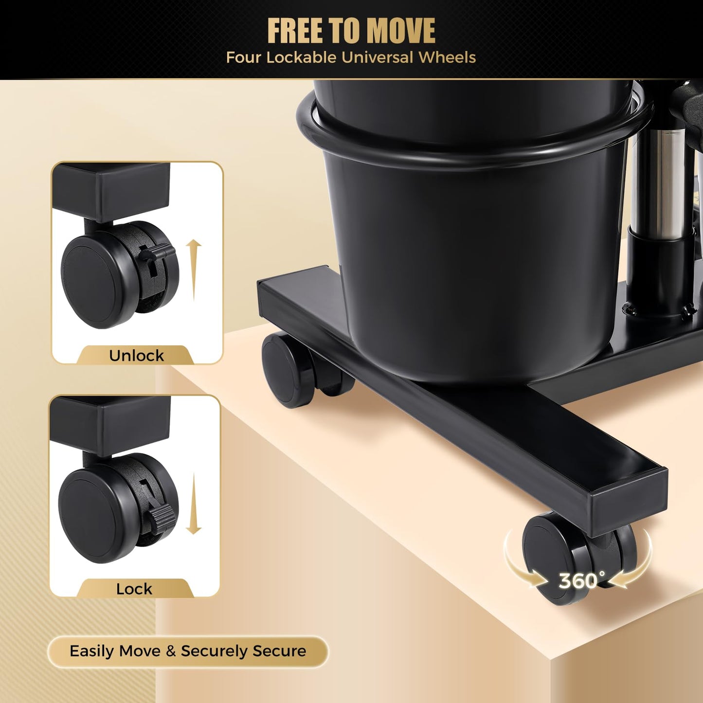 Black Electric Portable Shampoo Bowl Shampoo Table Hairdresser's Shampoo Basin Home Sink Shampoo Tray With Adjustable Height and Downspout; Sprinkler with On/Off Switch (Black with 2 Buckets)