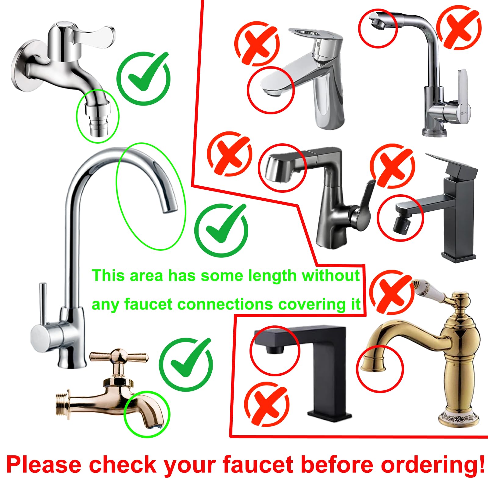 White Smoke 16.40ft/5mSink Spray Hose,Shampoo Sprayer Handheld Hose Portable Sink Hose Spraye Strainers for Bathing Baby,Pets Shower,Rinsing Vegetables,Washing Hair
