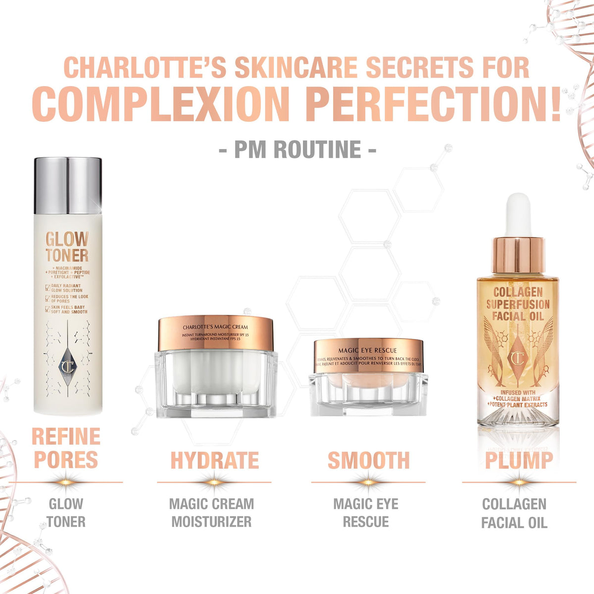 White Smoke Charlotte Tilbury Glow Face Toner - Exfoliating Toner for Oily Skin