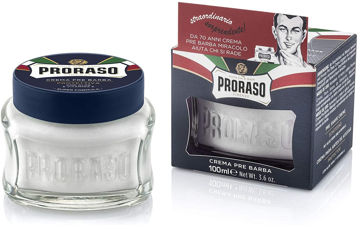 White Smoke Proraso Pre Shave Conditioning Cream - Aloe Vera & Vitamin E