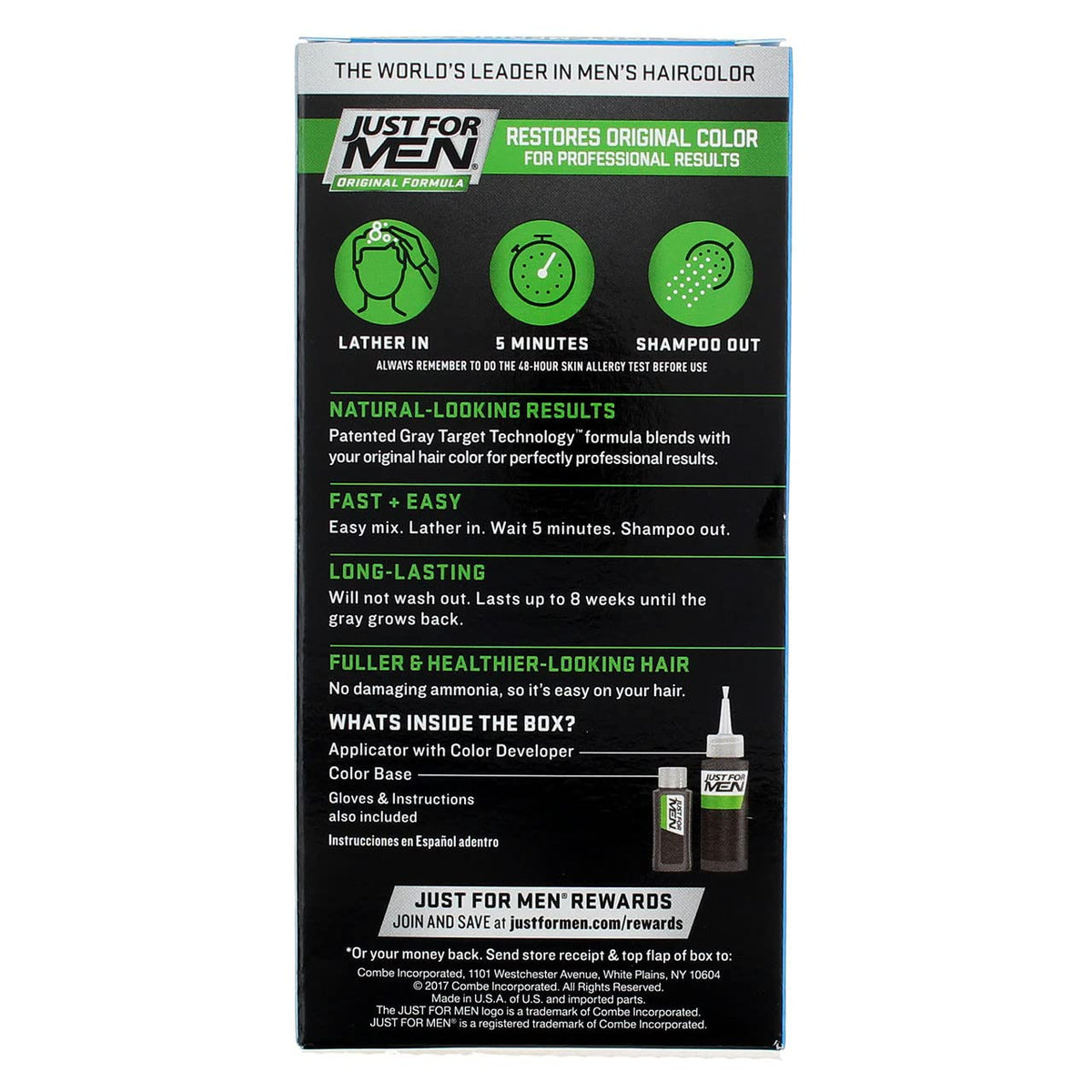 Black JUST FOR MEN Hair Color Light-Medium Brown H30 1 Each (Pack of 5)
