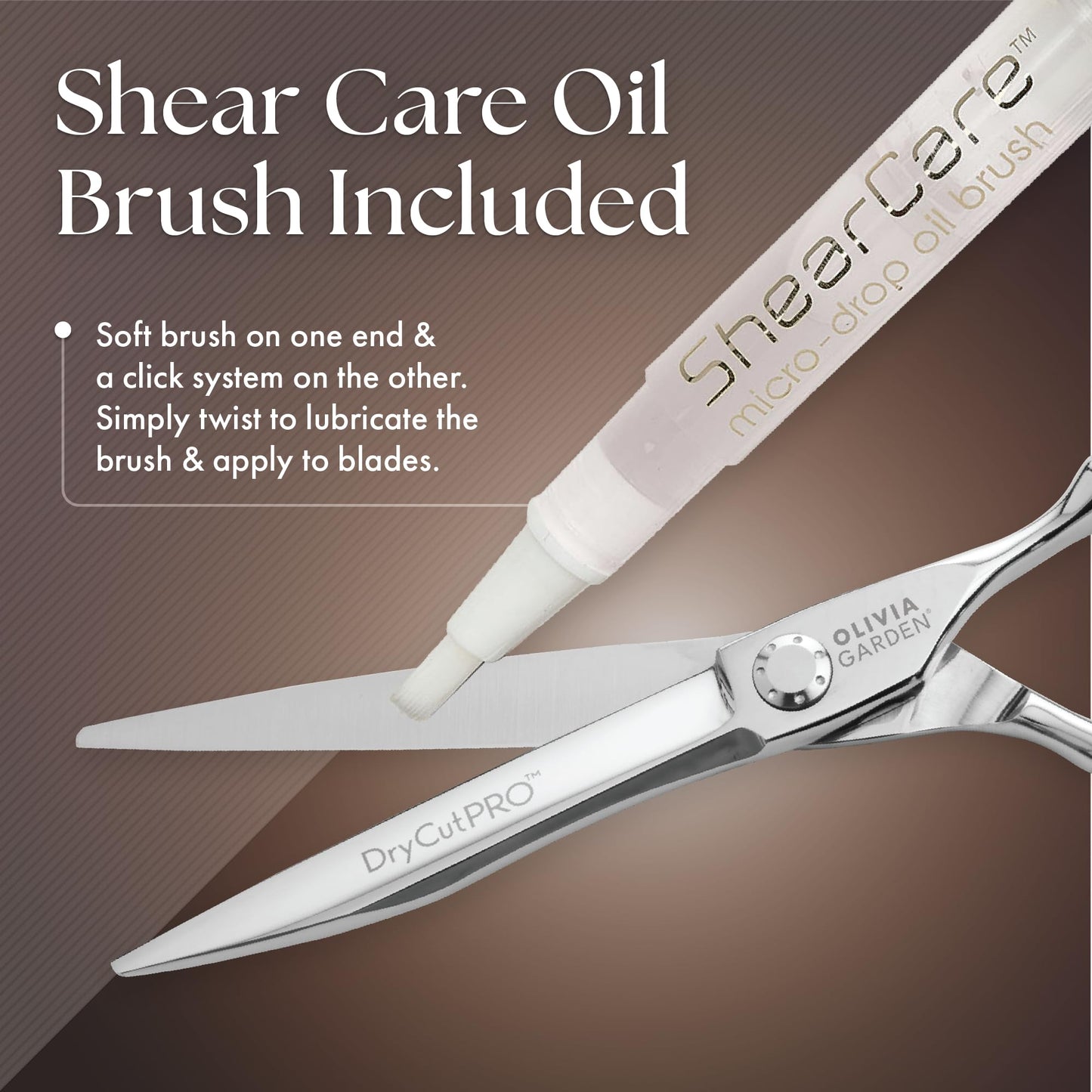 Dim Gray Olivia Garden DryCutPRO intro case 6" shear contains: DC-60, Sleek razor, oil pen, cleaning cloth & zipper case