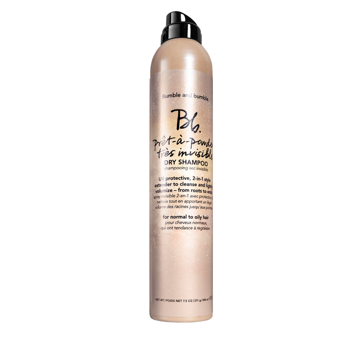 Gray Bumble and bumble. Prêt-à-powder Très Invisible Volumizing Dry Shampoo | Lightly Volumizing, UV Protective + Absorbs Oil | Style Extender | For Fine to Medium Wavy, Straight Hair Types, 3.1 Ounce