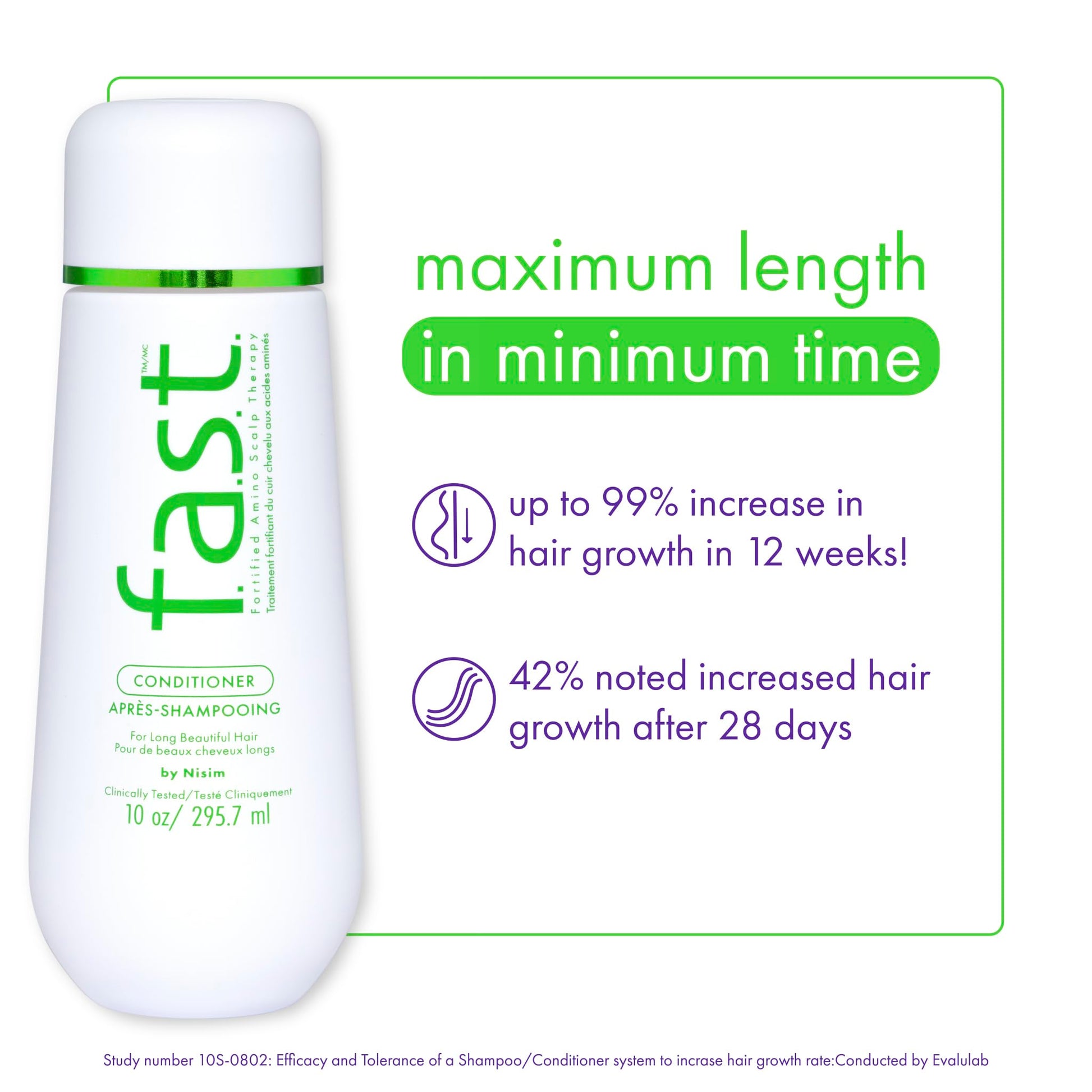 White Smoke Nisim F.A.S.T. Fortified Amino Scalp Therapy Conditioner for Long Beautiful Hair, 10 oz (New Look - Same Formula)