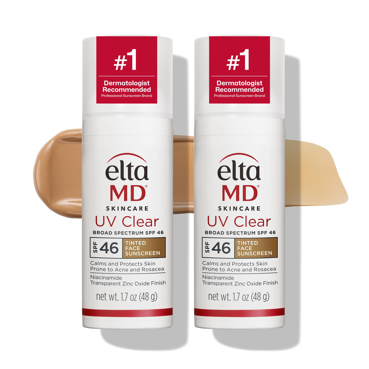 White Smoke EltaMD UV Clear Blemish-Prone and Oil Balancing, Untinted, SPF 50, 0.5 oz