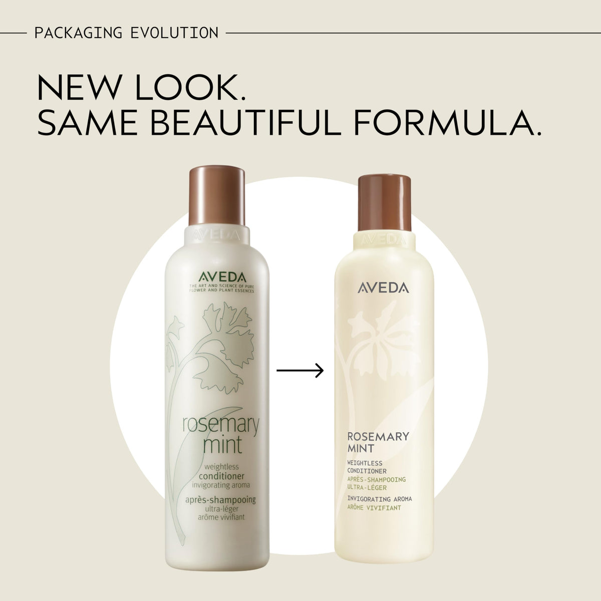 Antique White AVEDA Rosemary Mint Weightless Conditioner | Lightweight Daily Conditioner | Adds Body & Shine| For Normal to Oily Hair, Fine to Medium Hair | Invigorating Aroma | 97% Naturally Derived*, 1.7 Fl Oz