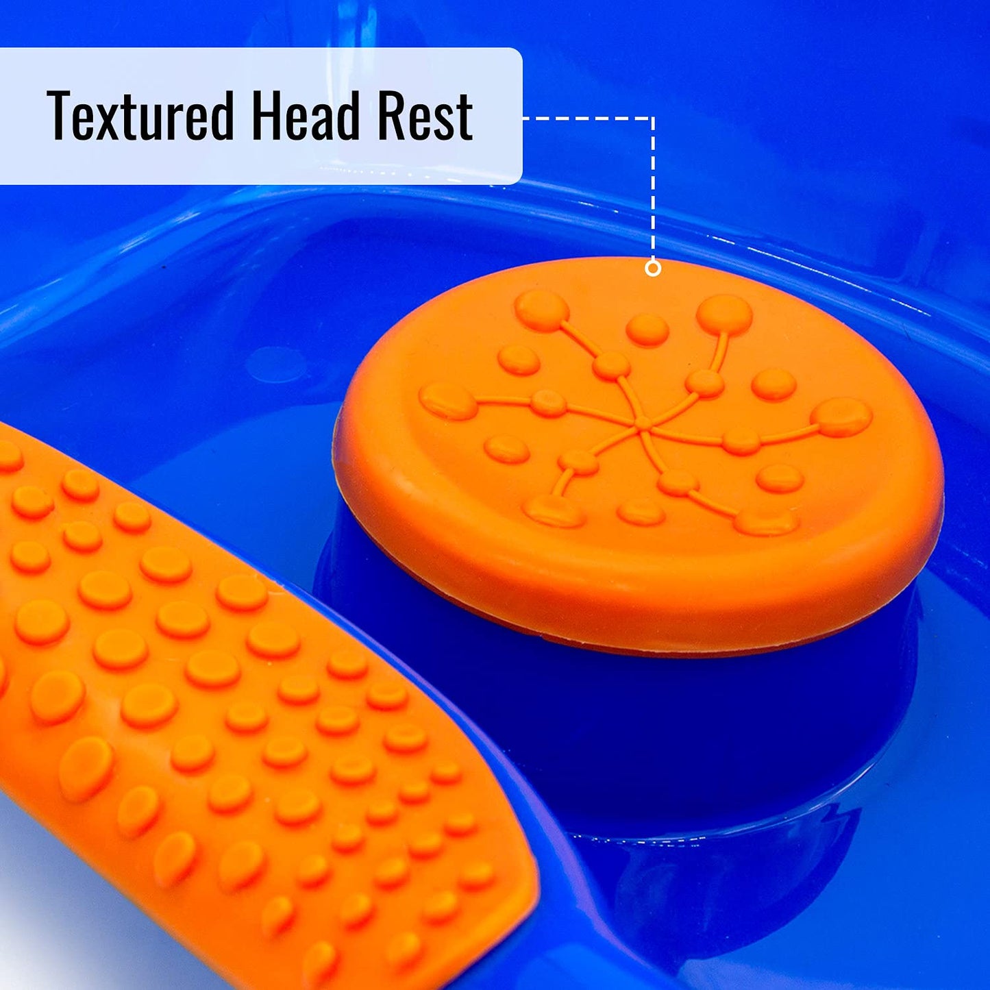 Dark Orange DMI Portable Shampoo Bowl for Bedside and Hair Washing, Hair Cuts and Coloring for the Elderly, Disabled, Bedridden and Handicapped, Blue