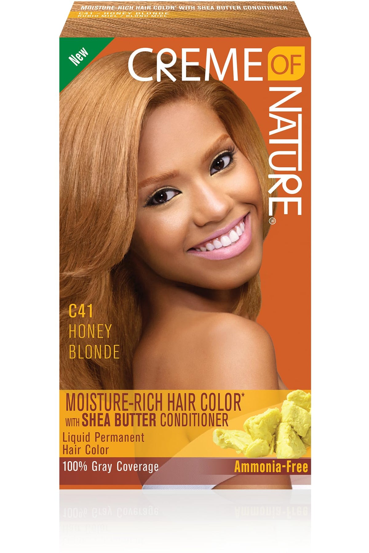 Dark Salmon Creme of Nature Moisture Rich Hair Color Kit, C41 Honey Blonde, 1 Application