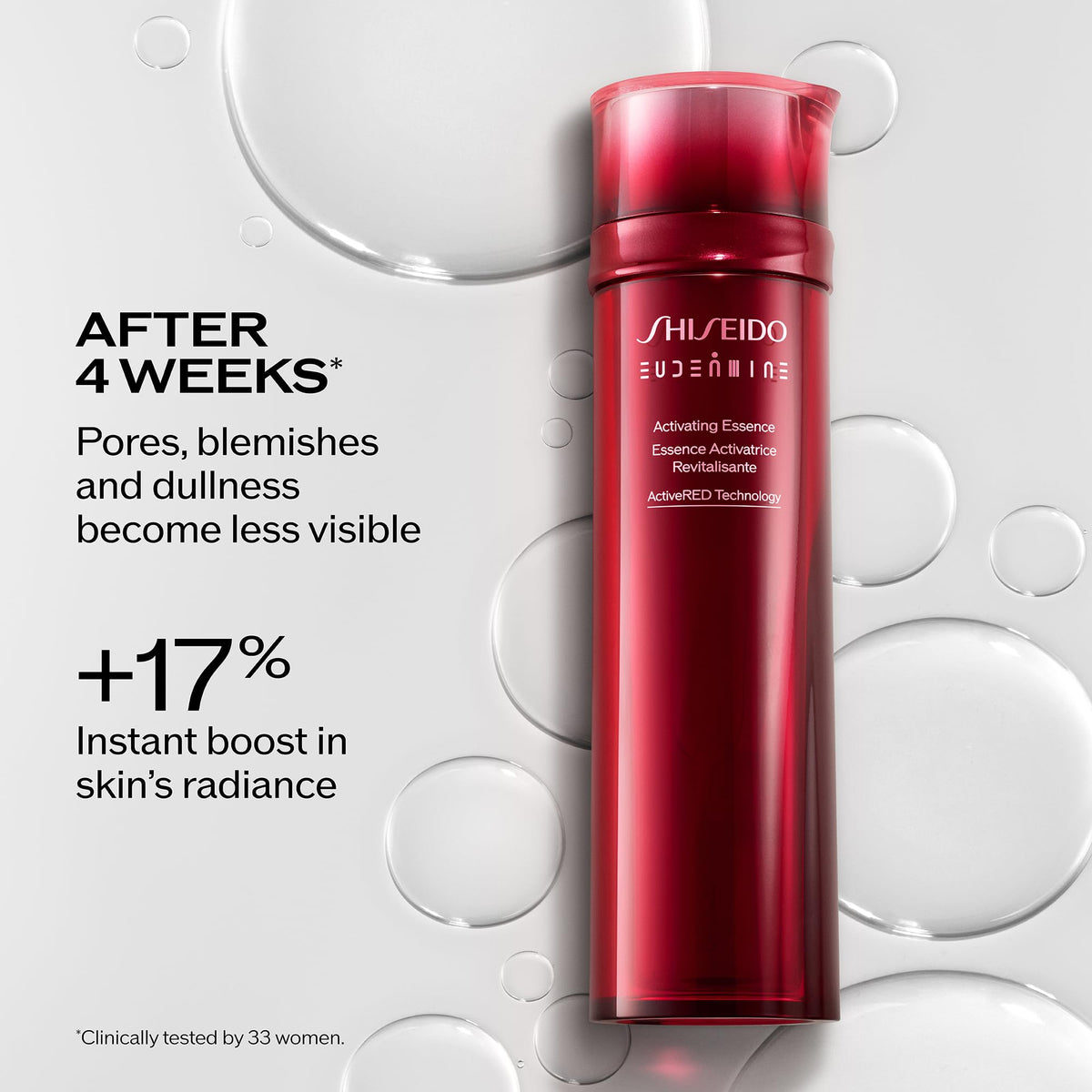 Lavender Shiseido Eudermine Activating Essence - 145 mL - Provides Deep Hydration & Targets Dark Spots - 24-Hour Hydration - Non-Comedogenic - All Skin Types