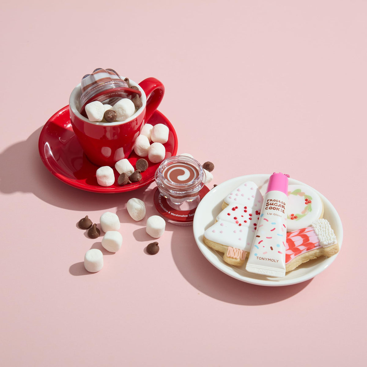 Thistle TONYMOLY Frosted Sugar Cookie Lip Gloss Keychain - Apricot Tint, 11ml