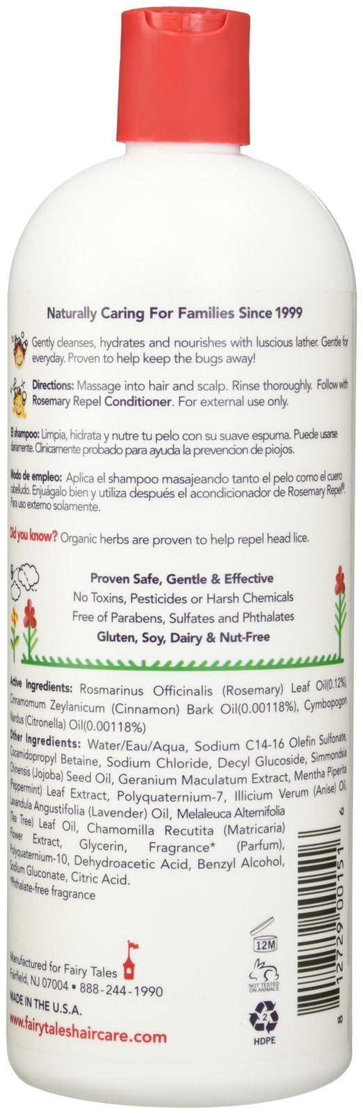 White Smoke Fairy Tales Rosemary Repel Shampoo - 32 oz - 2 pk