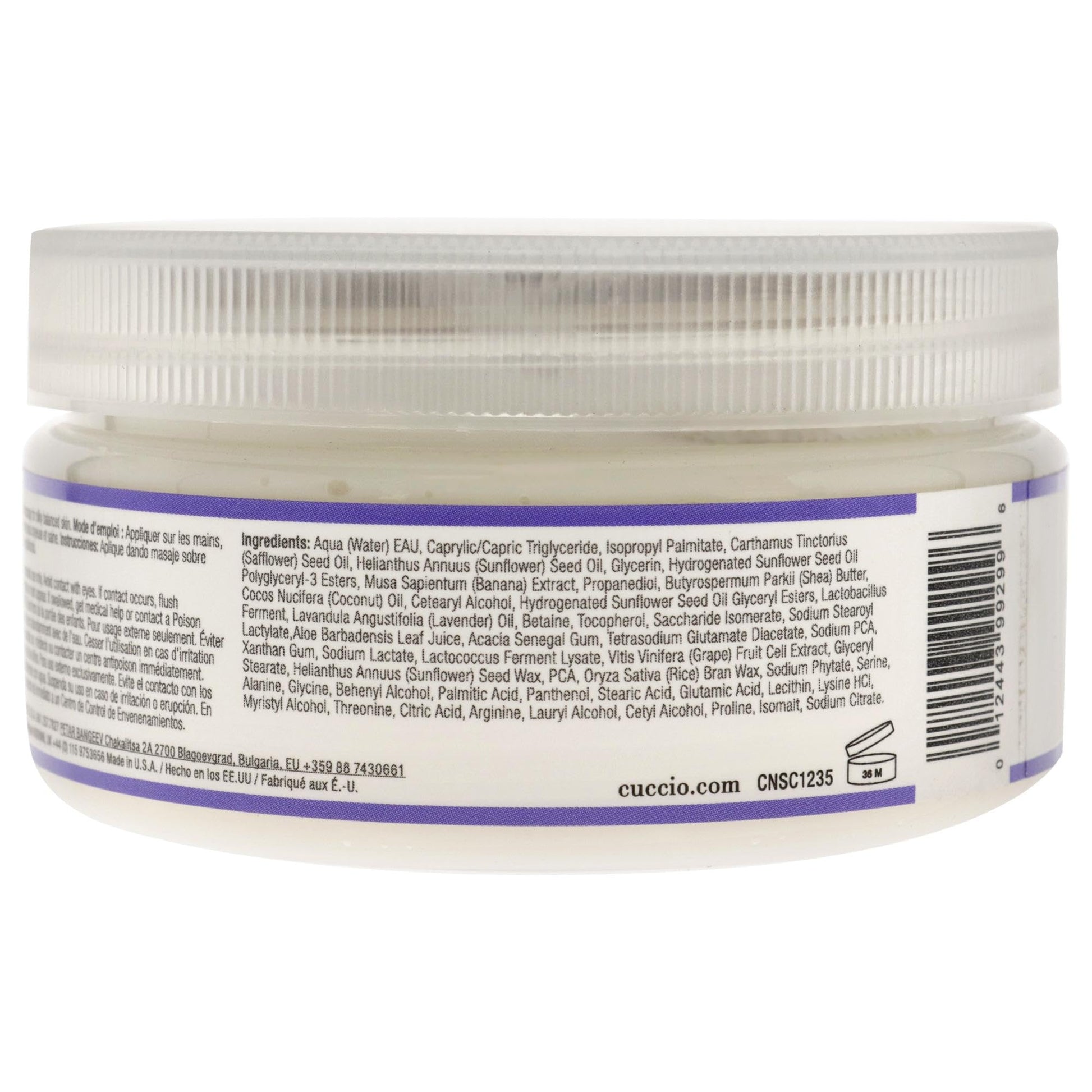 Dark Gray Cuccio Naturale Skin Prebiotic Body Butter - Lavander Body Butter Unisex 8 oz