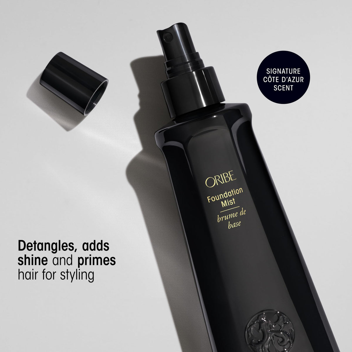 Light Gray Oribe Foundation Mist - Detangles, Softens & Adds Shine For Styling - 6.8oz