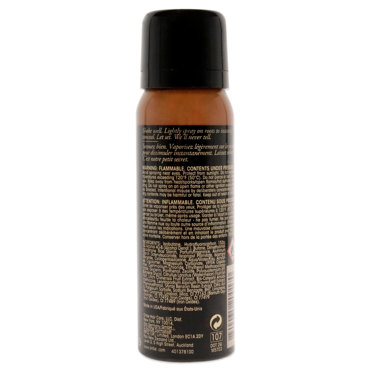 Black Oribe Root Touch-Up Spray - Light Brown - Covers Greys & Roots - 1.8oz