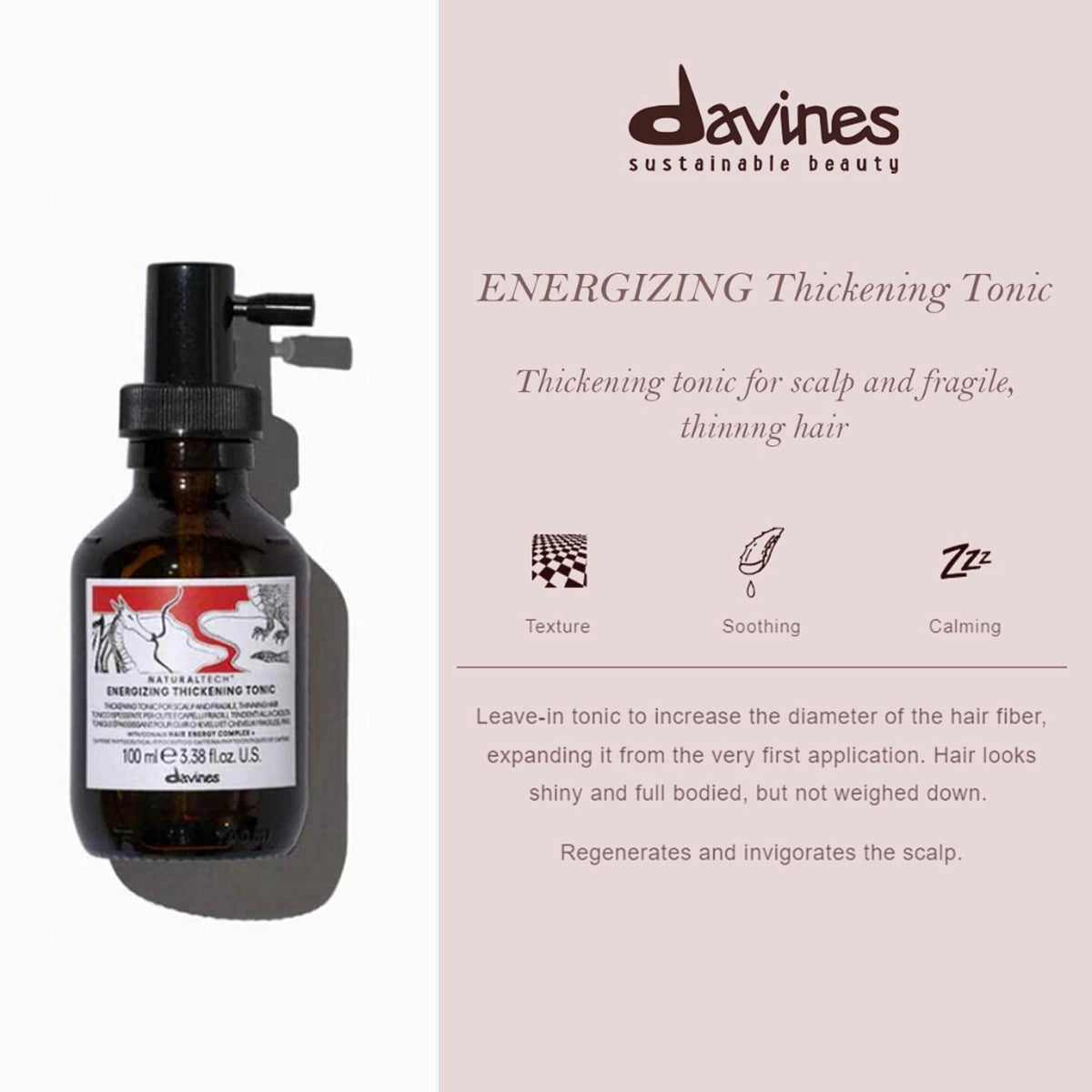 Light Gray Naturaltech Energizing Thickening Leave-in Tonic to create full-bodied hair