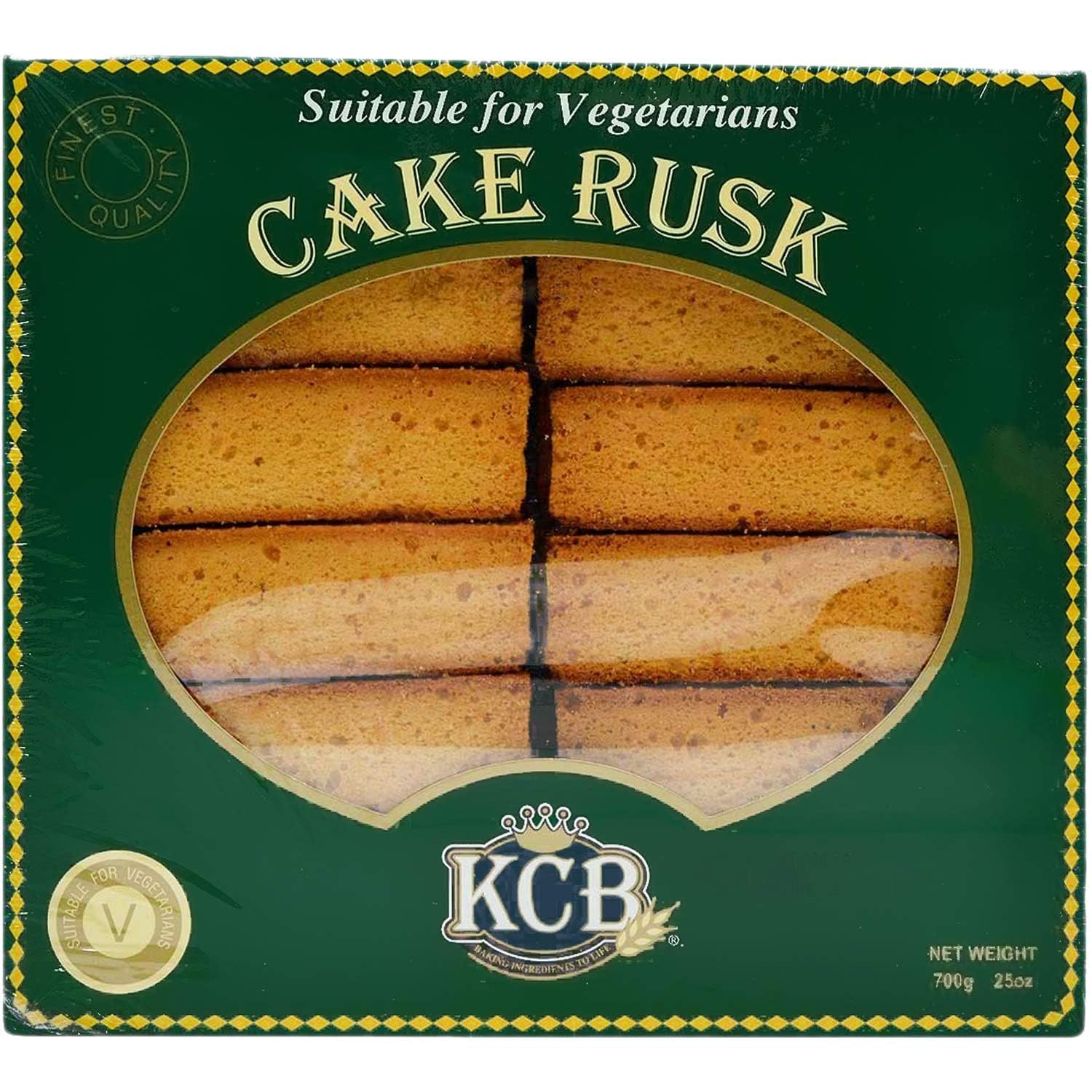 Dark Green KCB - Premium Cake Rusk (Vegetarian), 20 Oz