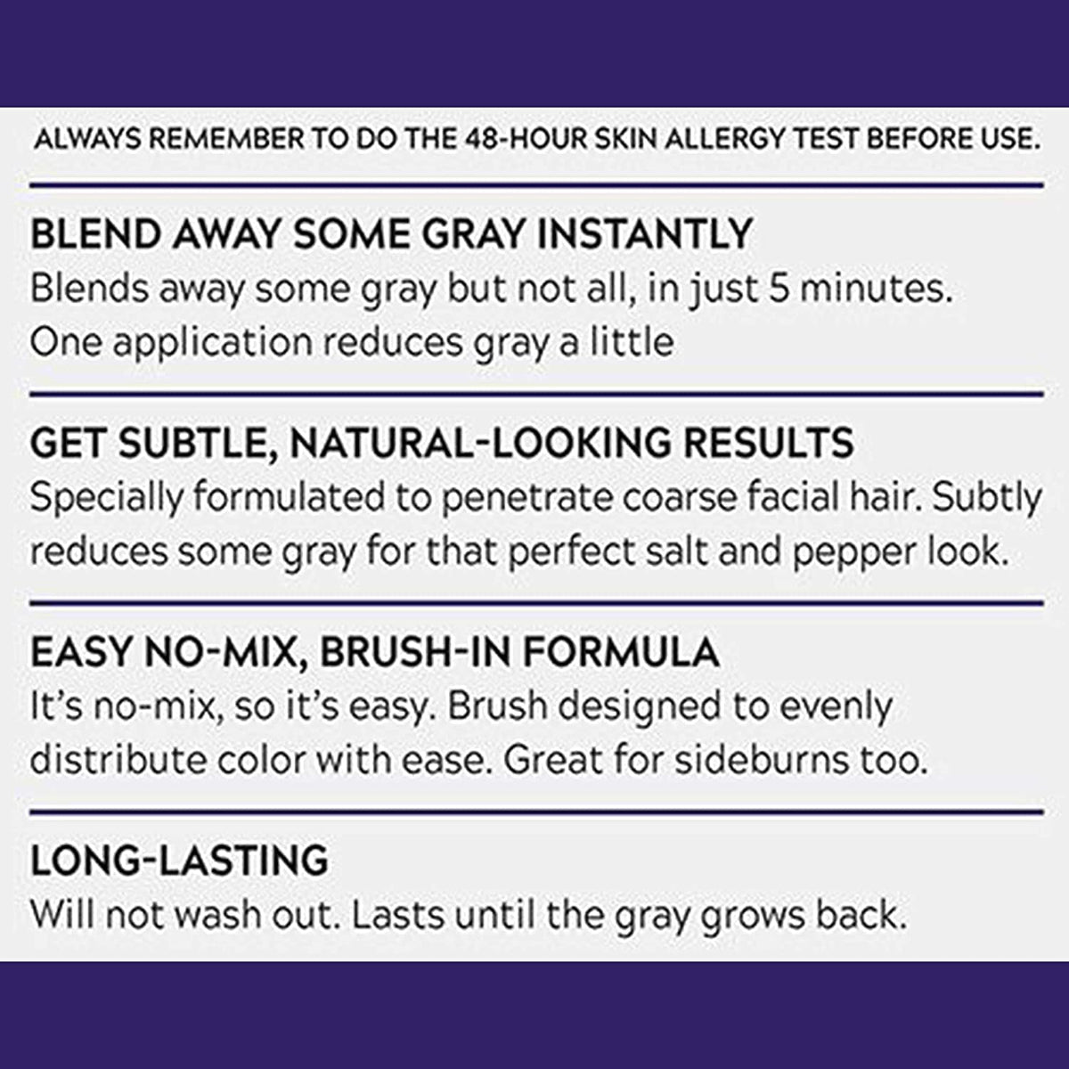 White Smoke Just For Men Touch of Gray Mustache & Beard, Beard Coloring for Gray Hair with Brush Included for Easy Application, Light & Medium Brown B-25/35, Pack of 3