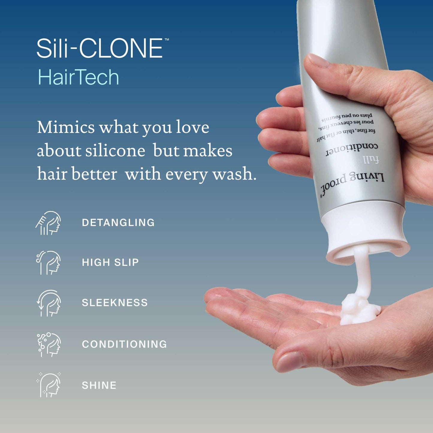 Gray Living proof Full Conditioner Volumizing & Moisturizing Conditioner – Adds Volume, Softness, Shine, Silicone-Free, Safe for Color Treated Hair, 8 oz