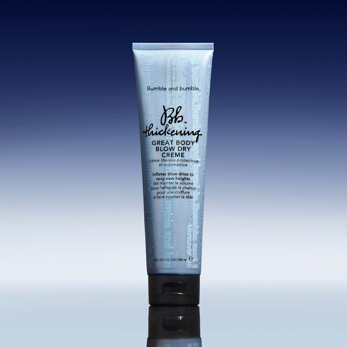 Light Gray Bumble and bumble. Thickening Great Body Volumizing Blow Dry Cream | For Voluminous Blowouts | Heat Protection | For Fine to Medium Wavy, Straight Hair Types, 5 Fl Oz