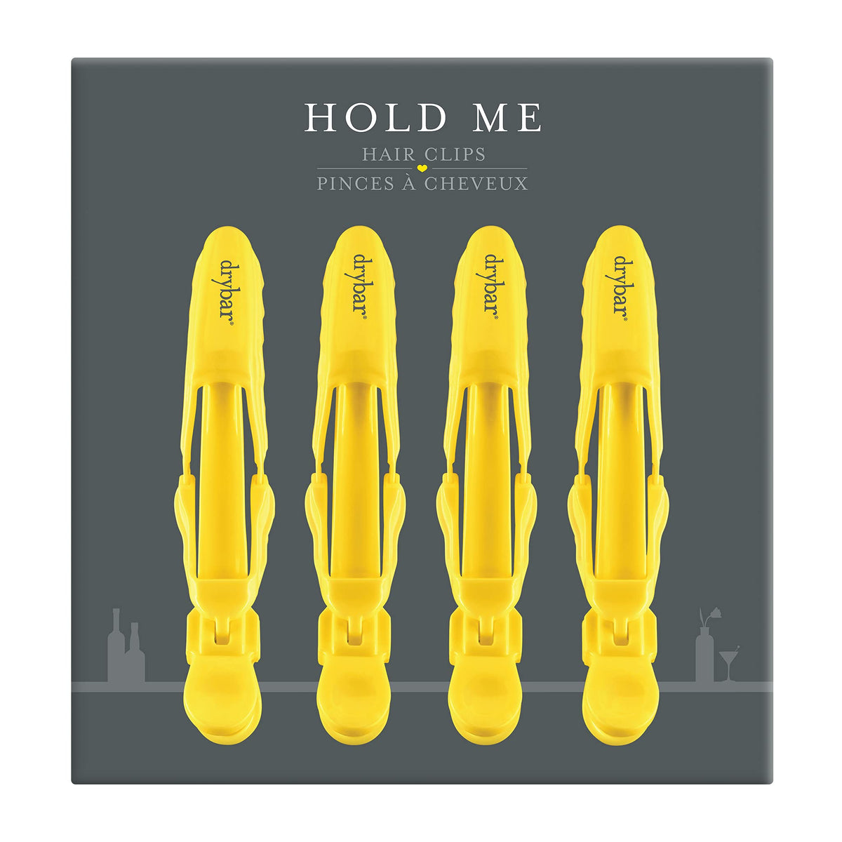 Dim Gray Drybar Hold Me Hair Clips, 4 Count