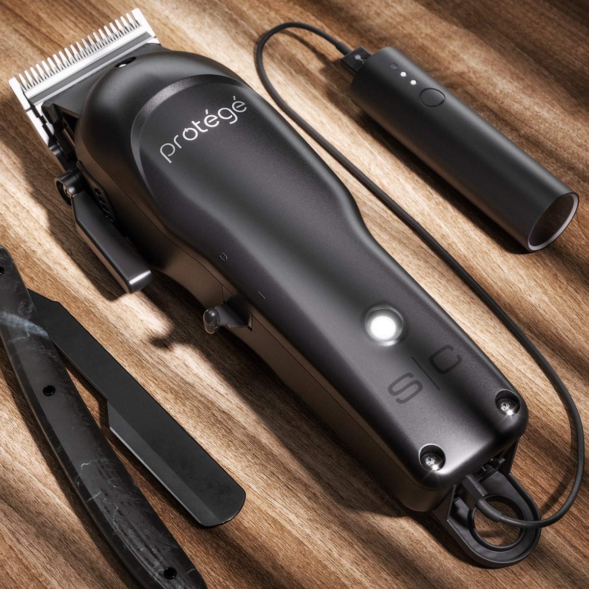 Dark Slate Gray Stylecraft Protégé Cordless Hair Clipper Super Charged Motor, Matte Metallic Black