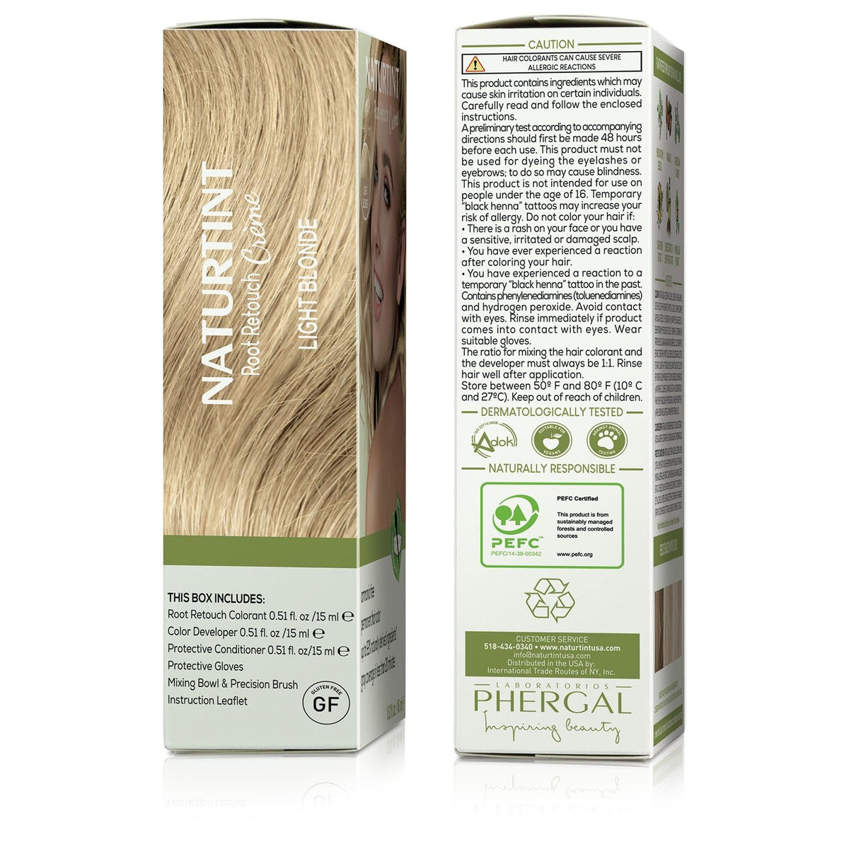 Gray Naturtint Light Blonde Root Retouch Crème Permanent Hair Color - Ammonia Free, Conceal Grays, No Artificial Scent, 1.52 Fl Oz