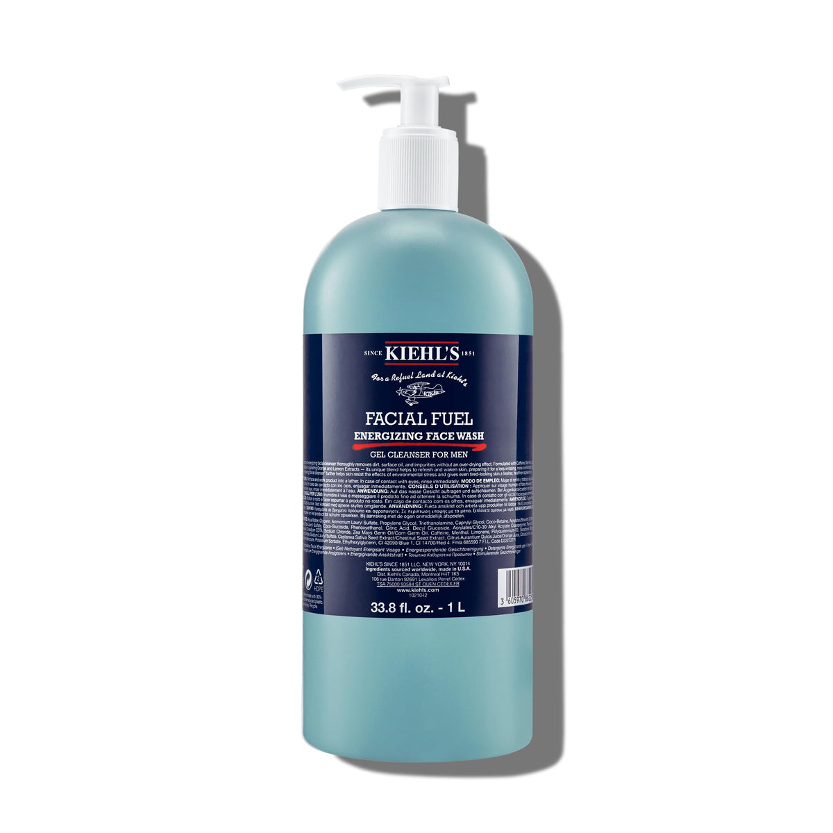 White Smoke Kiehl's - Facial Fuel Men's Energizing Face Wash
