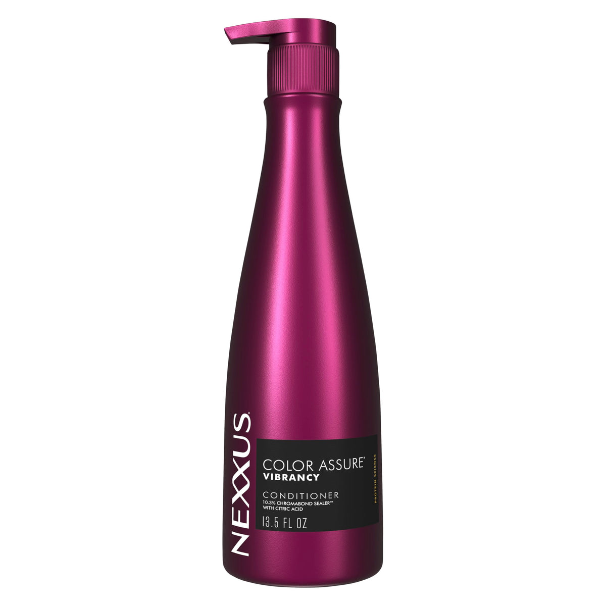 White Smoke Nexxus COLOR ASSURE Conditioner for Vibrancy for Color Treated Hair Powered by CHROMABOND SEALER with Citric Acid 13.5 oz