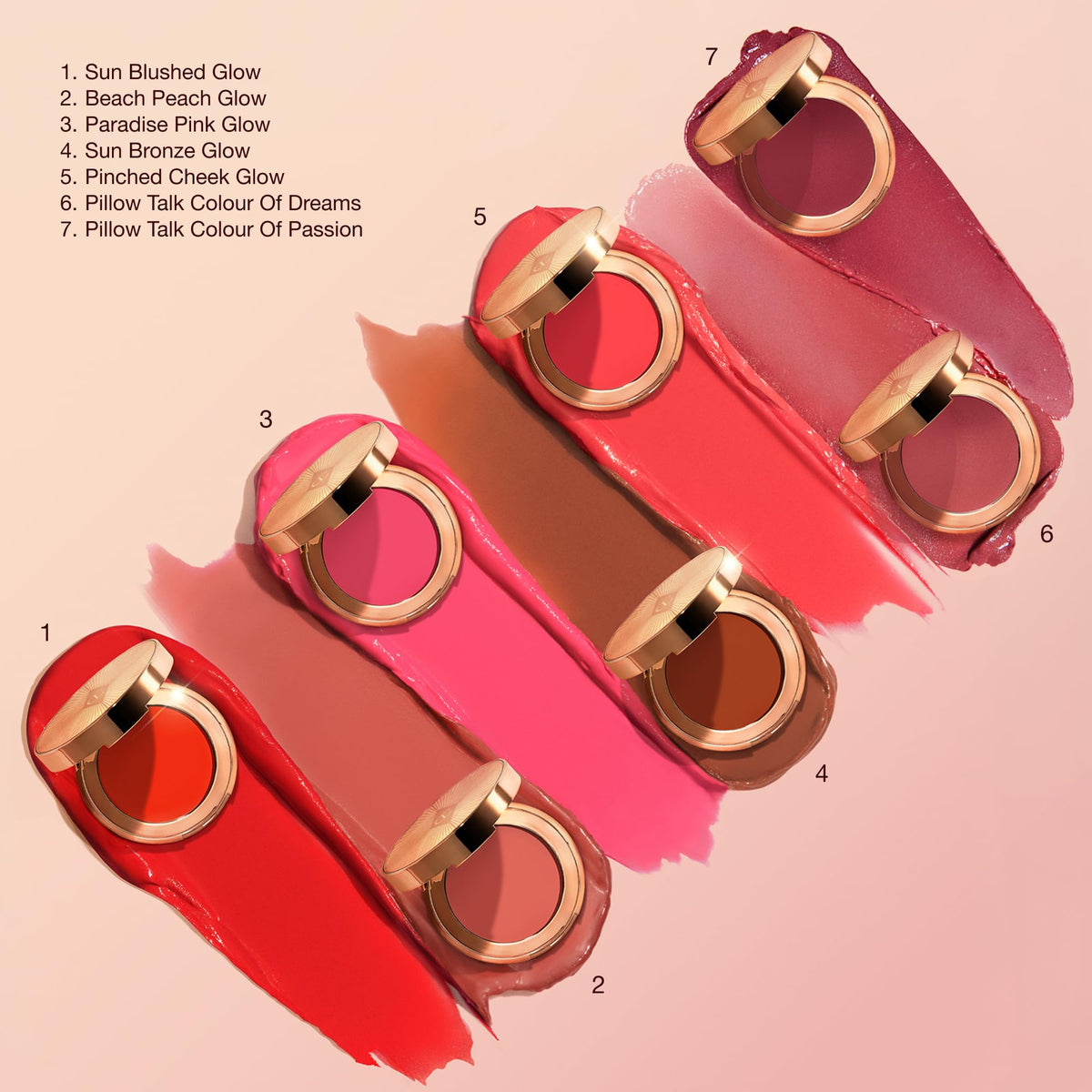 Bisque Charlotte Tilbury Beautiful Skin Blush for Cheeks & Lips - Multi-Use Color