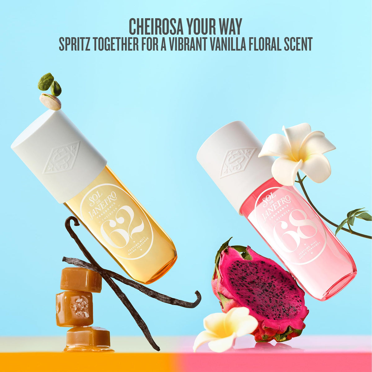Pale Turquoise SOL DE JANEIRO Brazilian Crush Cheirosa '62 Hair & Body Fragrance Mist 240mL/8 fl oz